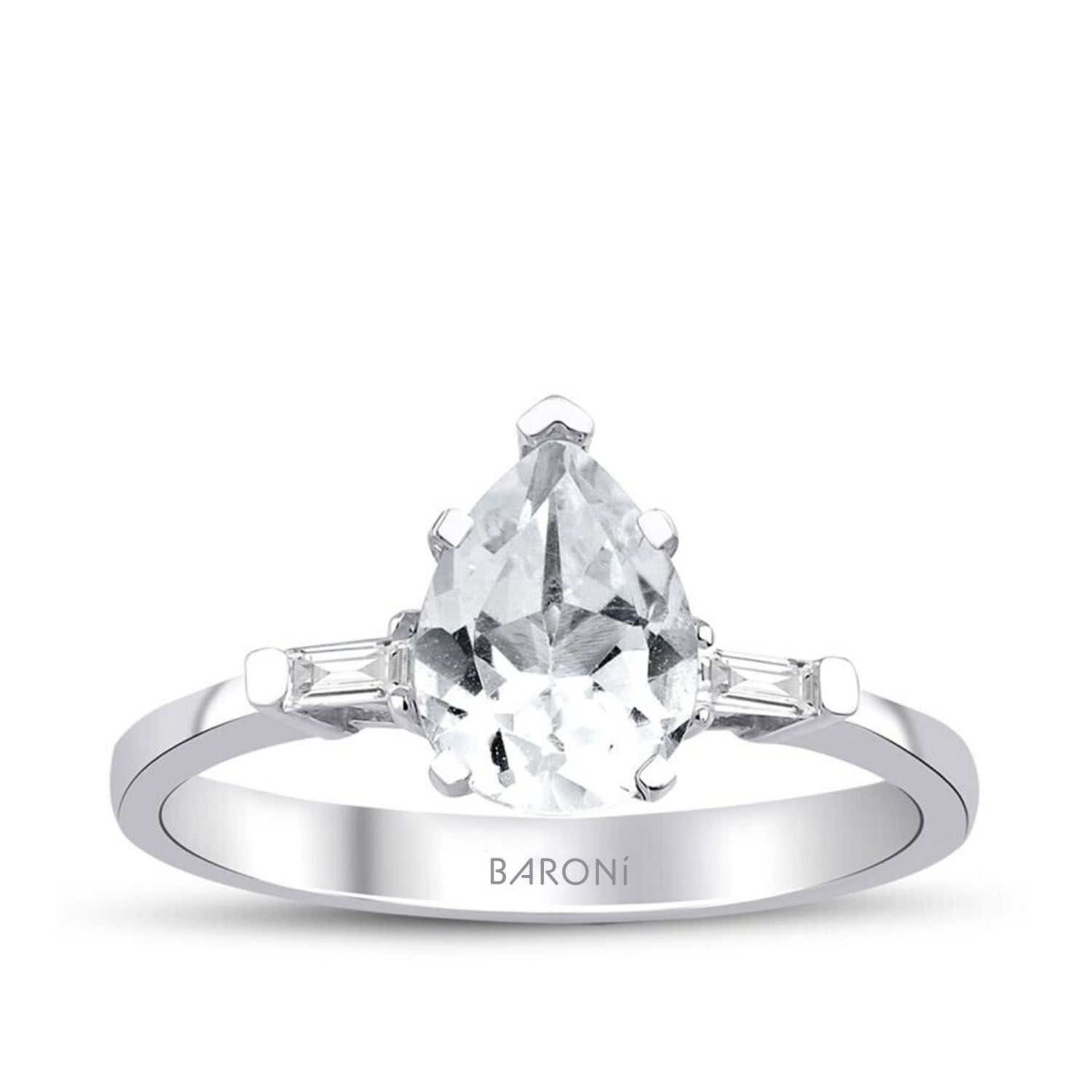 1.49 Karat Pırlanta Topaz Damla Yüzük
